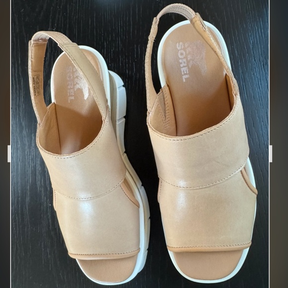 Sorel Women's Joanie III Slingback Sandals Honest Beige, White - Picture 7 of 16